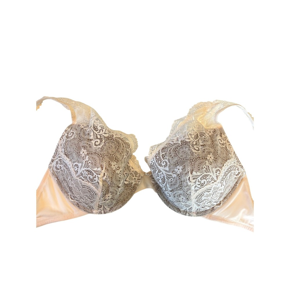 ThirdLove Lace Floral Bra Ivory Womens Size 32H Adjustable Straps Feminine Lacy